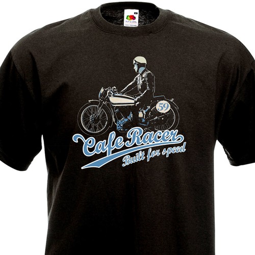 Shirt cafe racer bsa triumph - cafe,
